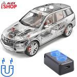 GPS uređaj povezan sa automobilom, ljubimcem, osobom i koferom