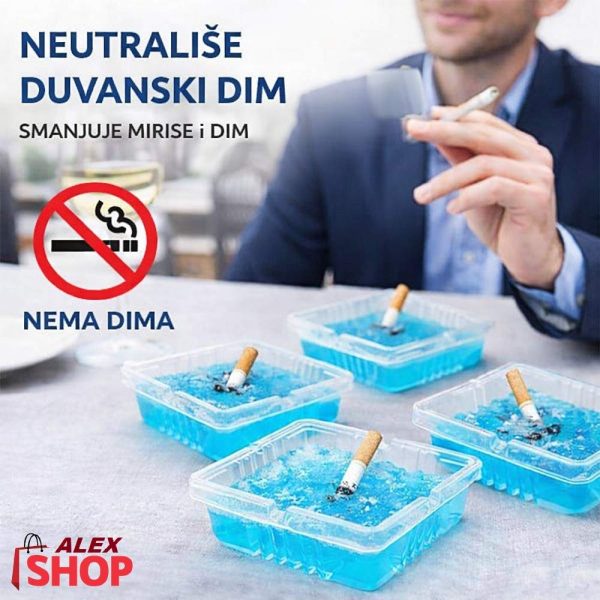 Pepeljara sa gelom protiv dima – nema neprijatnih mirisa tokom pušenja