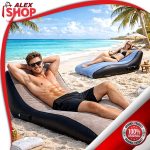 Prenosiva ležaljka na naduvavanje sa ergonomskim dizajnom za plažu i odmor