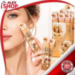 Korejski serum sa peptidima i kolagenom protiv bora – žena nanosi serum na lice