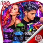 Devojka i mladić sa modernim šarenim frizurama uz kremu za kosu u boji FORMBO Hair Clay