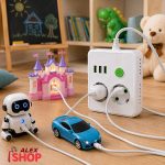 Produžni razdelnik za dečije igračke i USB punjenje