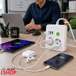 Produžni razdelnik sa USB portovima za kancelarijski sto