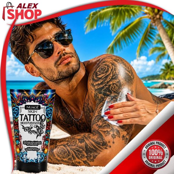 Krema za tetovaže Tattoo nanosi se na tetoviranu kožu na plaži