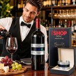 LCD termometar za vino sa luksuznim pakovanjem i flašom crvenog vina