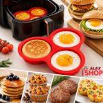Silikonski kalup za Air Fryer za jaja, burgere, mafine, palačinke i druga ukusna jela.