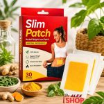 Slim Patch biljni flasteri za mršavljenje sa prirodnim biljnim sastojcima i pakovanjem od 30 flastera.