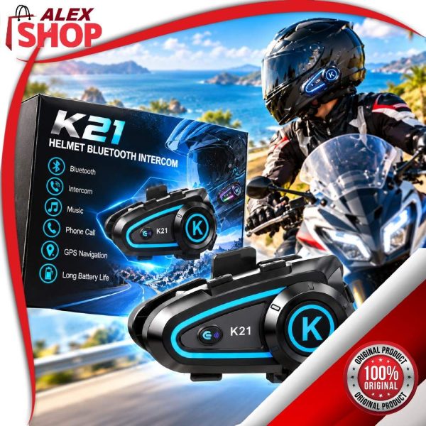 Bluetooth interfon za kacigu sa bežičnim slušalicama za motocikliste