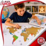 Greb mapa sveta za učenje geografije kroz igru