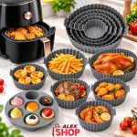 Set silikonskih posuda za Air Fryer 7u1 sa kalupima različitih veličina za pečenje i pripremu hrane